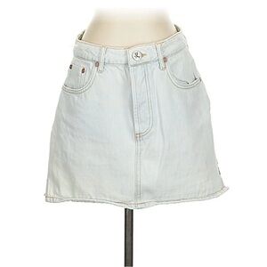 One Teaspoon Faded Blue Denim Skirt